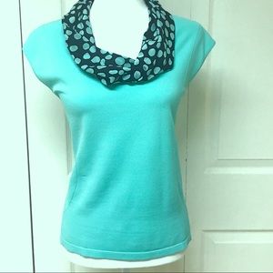 Carlisle Mint Green Shell with Infinity Silk Scarf